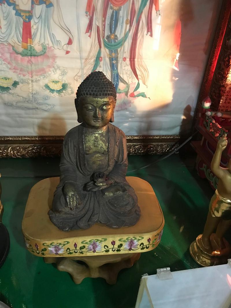 용수사 철조여래좌상 사진