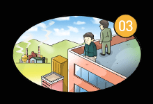 실외 대피 시 행동요령 이미지3