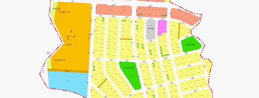 경서지구 토지이용계획도